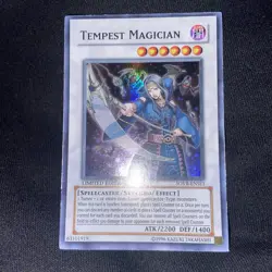 1996 Yu-Gi-Oh! Limited Edition Tempest Magician SOVR-ENSE1 LP - Image 1