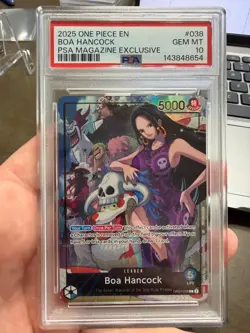 2025 One Piece English Boa Hancock PSA Magazine Exclusive #38 OP7 PSA 10 - Image 1