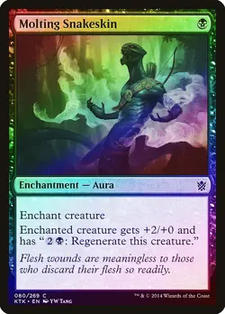 Molting Snakeskin FOIL Khans of Tarkir NM Black Common MAGIC MTG CARD ABUGames - Image 1