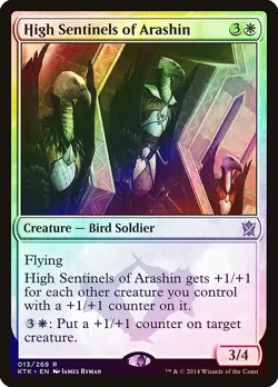High Sentinels of Arashin FOIL Khans of Tarkir NM White Rare MTG CARD ABUGames - Image 1