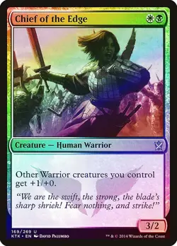 Chief of the Edge FOIL Khans of Tarkir NM White Black Uncommon CARD ABUGames - Image 1