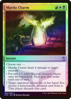 Mardu Charm FOIL Khans of Tarkir NM White Black Red Uncommon MTG CARD ABUGames - Image 1
