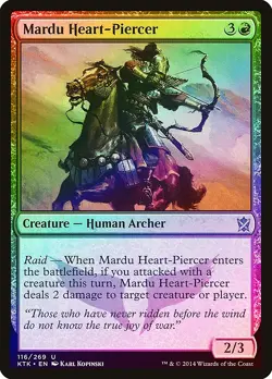 Mardu Heart-Piercer FOIL Khans of Tarkir NM Red Uncommon MAGIC CARD ABUGames - Image 1