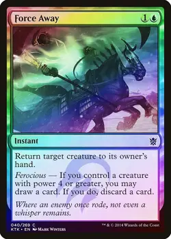 Force Away FOIL Khans of Tarkir NM Blue Common MAGIC GATHERING CARD ABUGames - Image 1