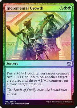 Incremental Growth FOIL Khans of Tarkir NM Green Uncommon MAGIC CARD ABUGames - Image 1