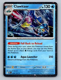 Clawitzer (Cosmos Holo) Rare Miscellaneous Cards & Products 038/132 NM - Image 1