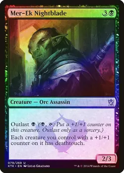 Mer-Ek Nightblade FOIL Khans of Tarkir NM Black Uncommon MAGIC CARD ABUGames - Image 1