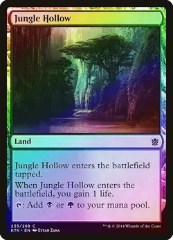 Jungle Hollow FOIL Khans of Tarkir NM Land Common MAGIC MTG CARD ABUGames - Image 1