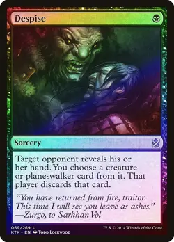 Despise FOIL Khans of Tarkir NM Black Uncommon MAGIC GATHERING CARD ABUGames - Image 1