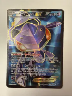Genesect EX 120/124 Ultra Rare 2016 Pokemon Fates Collide Full Art Card HP - Image 1