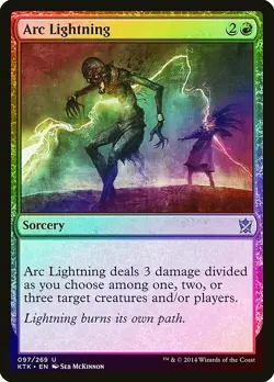 Arc Lightning FOIL Khans of Tarkir NM Red Uncommon MAGIC MTG CARD ABUGames - Image 1