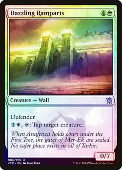 Dazzling Ramparts FOIL Khans of Tarkir NM White Uncommon MAGIC CARD ABUGames - Image 1