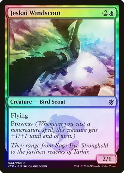 Jeskai Windscout FOIL Khans of Tarkir NM Blue Common MAGIC MTG CARD ABUGames - Image 1