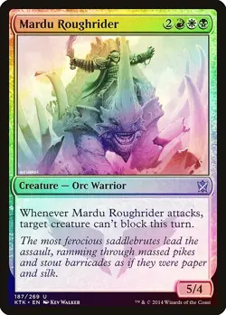 Mardu Roughrider FOIL Khans of Tarkir NM Uncommon CARD ABUGames - Image 1