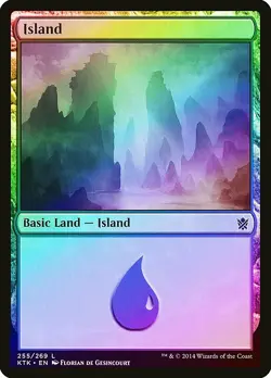 Island (255) FOIL Khans of Tarkir NM Basic Land MAGIC GATHERING CARD ABUGames - Image 1