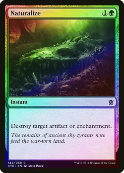 Naturalize FOIL Khans of Tarkir NM Green Common MAGIC GATHERING CARD ABUGames - Image 1