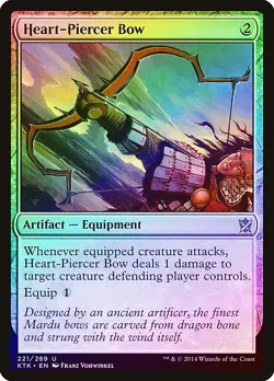 Heart-Piercer Bow FOIL Khans of Tarkir NM Artifact Uncommon MTG CARD ABUGames - Image 1