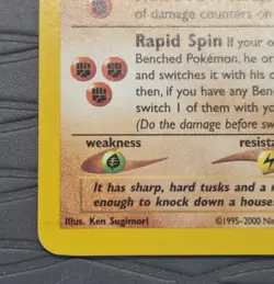 Donphan 21/111 Neo Genesis Rare Pokemon Card - Image 3