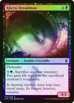 Kheru Dreadmaw FOIL Khans of Tarkir NM Black Common MAGIC MTG CARD ABUGames - Image 1