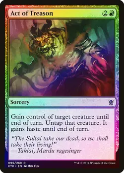 Act of Treason FOIL Khans of Tarkir NM Red Common MAGIC MTG CARD ABUGames - Image 1