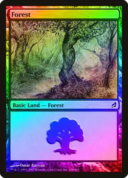 Forest (298) FOIL Lorwyn PLD Basic Land MAGIC THE GATHERING MTG CARD ABUGames - Image 1