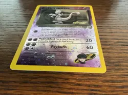 Pokemon TCG Rockets Mewtwo Best Winner Card #8 Black Star Promo Holo - Image 3