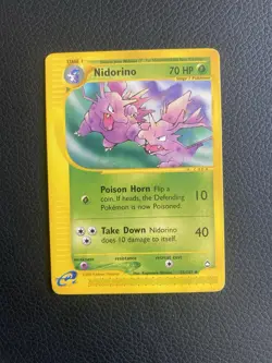 Pokemon Nidorino Aquapolis 055/147 Uncommon Regular Stage 1 70 HP English Card - Image 1