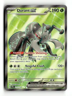 Durant ex - 215/191 SV08: Surging Sparks Holofoil 215/191 LPvintage pokemon card - Image 1