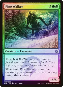 Pine Walker FOIL Khans of Tarkir NM Green Uncommon MAGIC MTG CARD ABUGames - Image 1