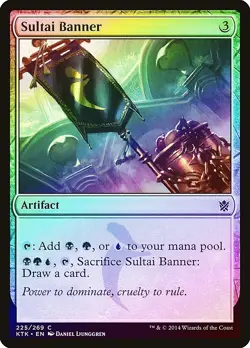 Sultai Banner FOIL Khans of Tarkir NM Artifact Common MAGIC MTG CARD ABUGames - Image 1
