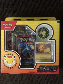 Pokemon Day 2026 Collection Box Pikachu Promo Card Booster Packs English - Image 1