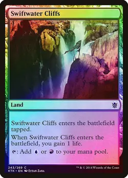 Swiftwater Cliffs FOIL Khans of Tarkir NM Land Common MAGIC MTG CARD ABUGames - Image 1