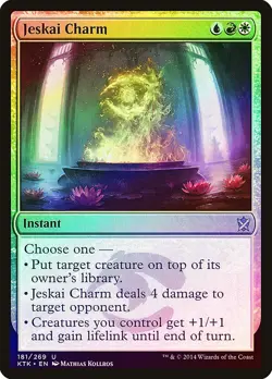 Jeskai Charm FOIL Khans of Tarkir NM White Blue Red Uncommon MTG CARD ABUGames - Image 1