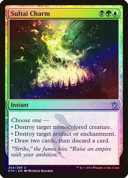 Sultai Charm FOIL Khans of Tarkir NM Blue Black Green Uncommon CARD ABUGames - Image 1