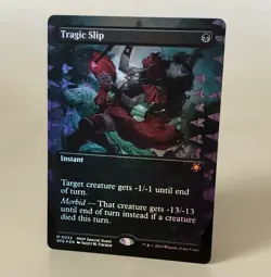 MTG Tragic Slip - Borderless Foil - Special Guests SPG NM - Image 1
