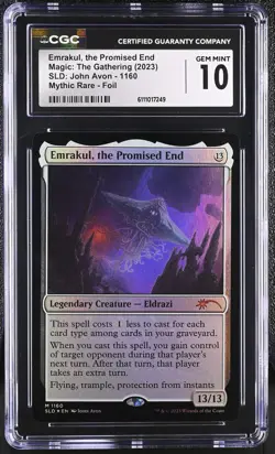 EMRAKUL, THE PROMISED END Secret Lair Foil Mythic CGC 10 MTG John Avon - Image 1