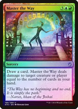 Master the Way FOIL Khans of Tarkir NM Blue Red Uncommon MAGIC CARD ABUGames - Image 1