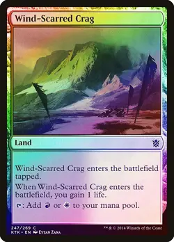 Wind-Scarred Crag FOIL Khans of Tarkir NM Land Common MAGIC MTG CARD ABUGames - Image 1