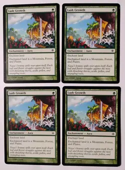 Lush Growth x 4 MTG, Shards of Alara, Regular, LP - Image 1
