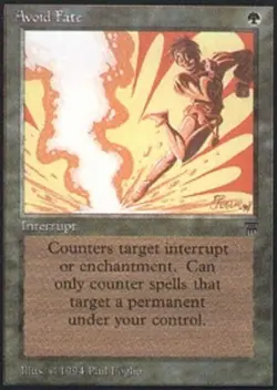 MTG Avoid Fate, Legends, Heavily Played, English - Image 1