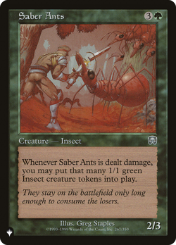 Saber Ants #267 | Near Mint | The List Magic MTG - Image 1