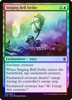Singing Bell Strike FOIL Khans of Tarkir NM Blue Common MAGIC CARD ABUGames - Image 1