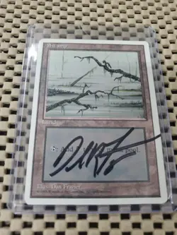 BLACK LOTUS MTG Sketch (Gray/Gold) Dan Frazier Art Artist Proof SIGNED SWAMP - Image 5