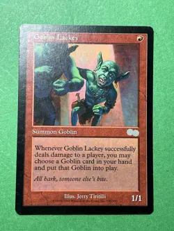 **Goblin Lackey** ~Urza's Saga~ MTG: Magic the Gathering, Light Play (LP) - Image 1