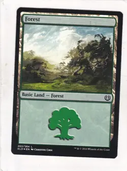 Magic: MTG: Kaladesh: Foil: Forest #263 - Image 1