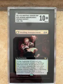 MtG - FOIL Wedding Announcement - Extended Art - Innistrad: Crimson Vow - SGC 10 - Image 1