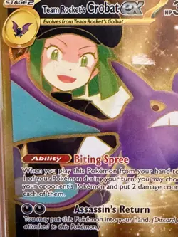 Pokemon TCG 2025 Pokemon Dri En-Destined Rivals #242 Rocket'S Crobat Ex PSA 10 - Image 3