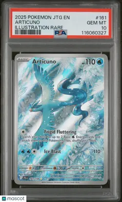 2025 Pokemon JTG EN-Journey Together Articuno Illustration Rare PSA 10 161/159 - Image 1