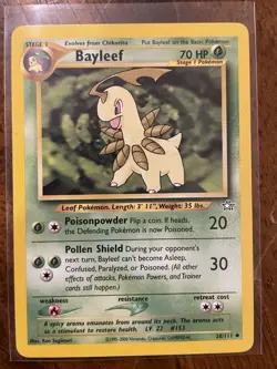 Pokemon TCG Bayleef Neo Genesis Uncommon Card 28/111 - Image 1