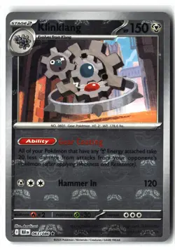 Klinklang ⭐ 063/086 Holo Master Ball Pattern Rare Black Bolt 2025 Pokemon NM - Image 1